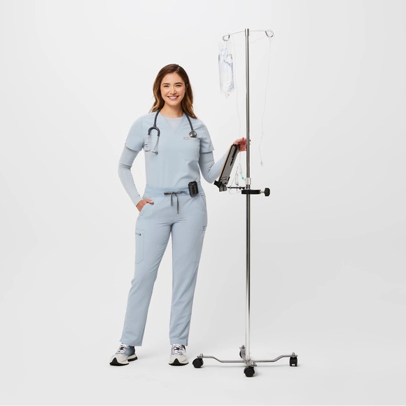 Figs Pants - Figs Dusty Blue Yola™ - Skinny Scrub Pants 2.0